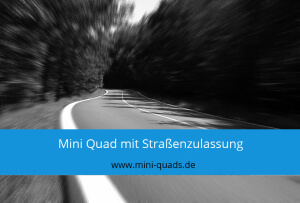 Mini Quad mit Straßenzulassung