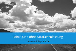 Mini Quad ohne Straßenzulassung