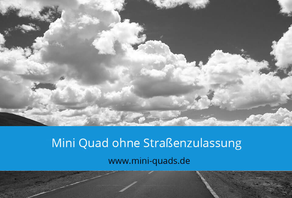 Mini Quad ohne Straßenzulassung