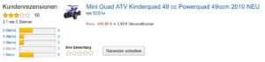 Bewertung B2Bike Mini Quad